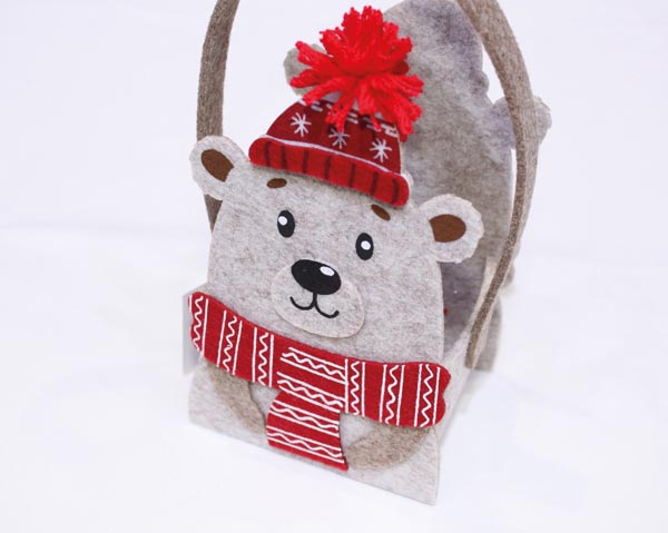 Süße Eisbärtasche XL 16x9,5x7,5cm