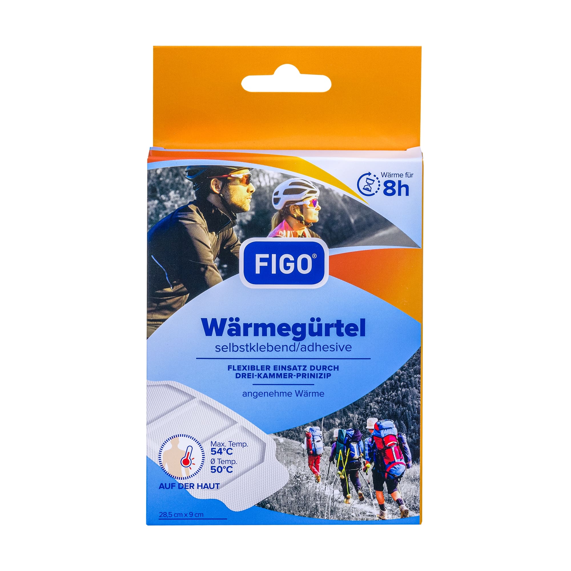 Heat Belt FIGO 8h 50°C warm 28.5x9cm