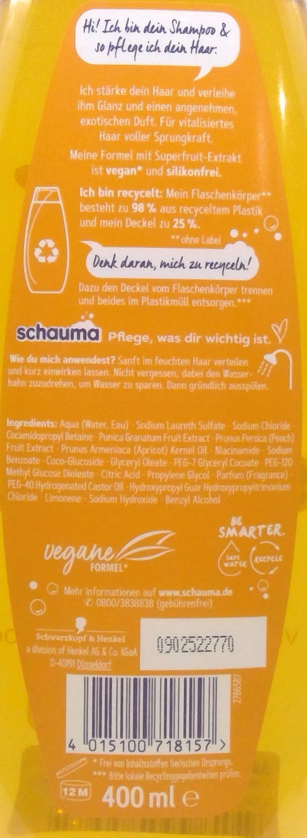 Schauma Shampoo 400ml Fruit + Vitamin