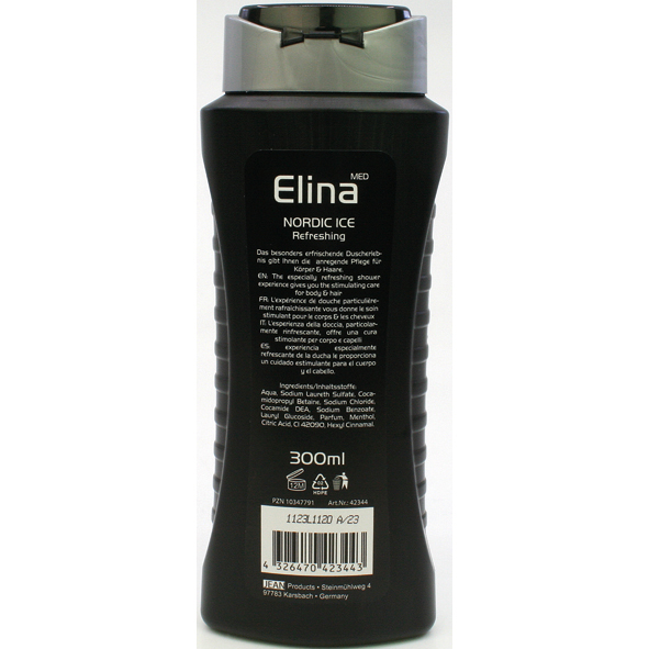 Gel Douche Elina 300ml 2en1 Nordic Ice