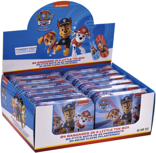 Bandage Kids Paw Patrol 24pcs in metal tin