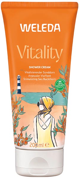 Weleda Cremedusche 200ml Vitality Sanddorn