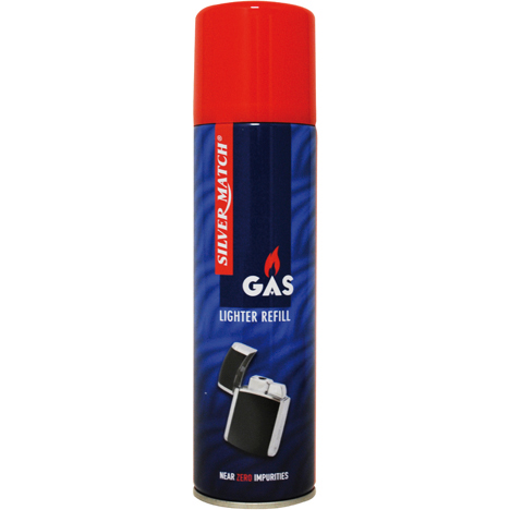 Lighter Gas 250ml for Refilling Silver Match