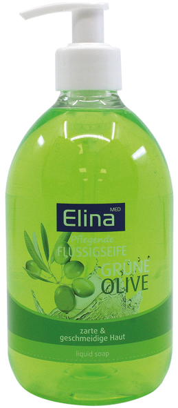 Elina Olive Seife flüssig 500ml mit Spender