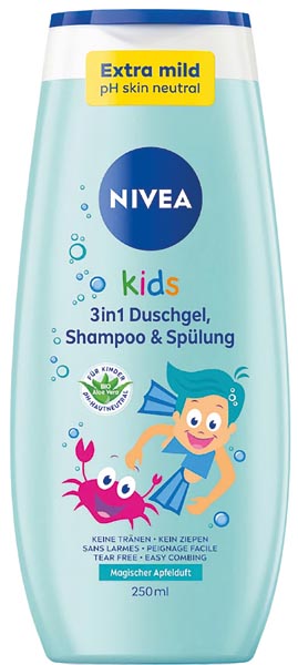 Nivea Kids 3in1 Shampoing Gel Douche + Rinçage
