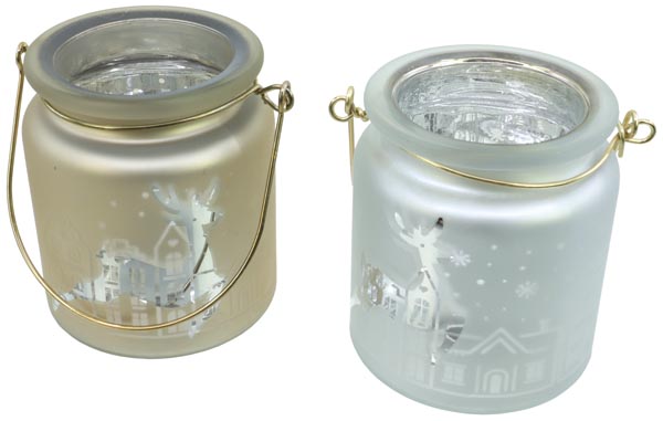 Glaswindlampe XL 8x9cm