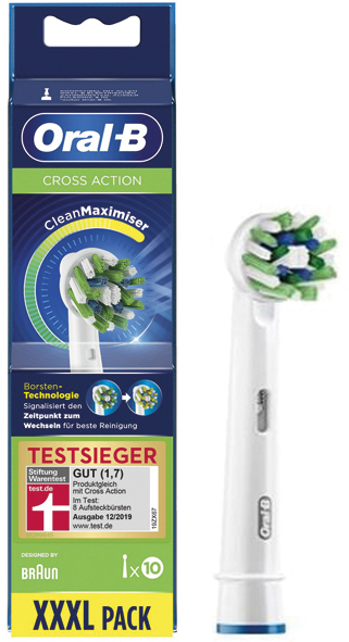 Oral B Aufsteckzahnbürsten Cross Action 10er