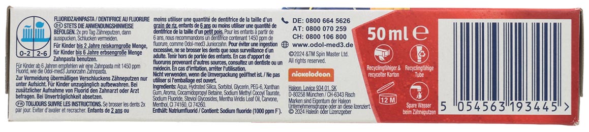 Odol Med3 Zahncreme 50ml Milchzahn 0-6 Jahre