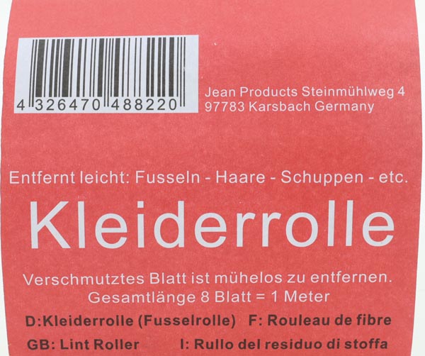 Kleiderrolle 3er, 1 Fusselrolle & 2 Ersatzrollen