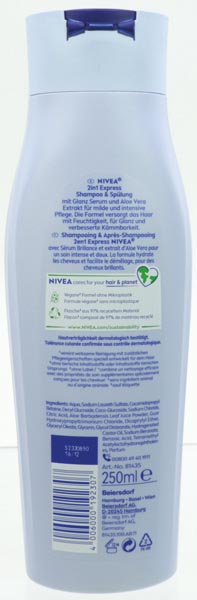 Nivea Shampoo 250ml 2in1 Express