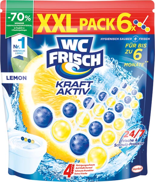 WC Frisch Kraft-Aktiv Lemon XXL-Pack 6x50g