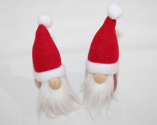 Gnome with a fluffy beard, 10x6x2.2cm, 2 assorted, lovingly