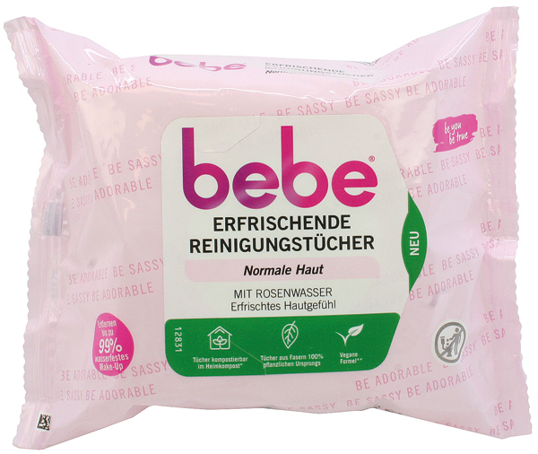 Bebe Refreshing Cleansing Wipes 5in1 25pcs