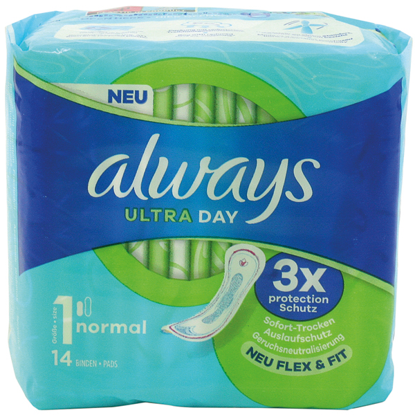 Always Ultra Thin Sanitary Napkin Normal 15pc