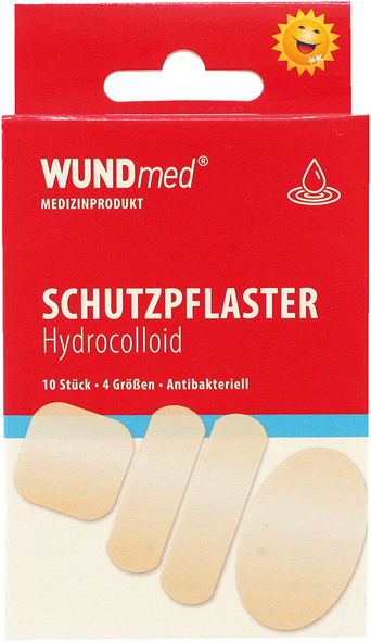 Wound bandage strips hydrocolloid 10 pieces in 4