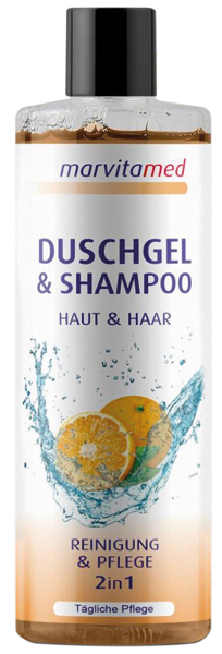 Marvita med gel douche&shampooing 250ml orange