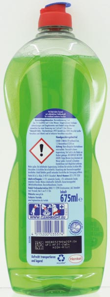 Pril dishwashing liquid 675ml lime