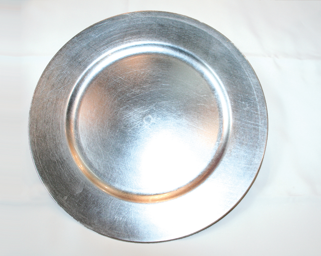 Christmas plate XXL silver 33x33x1,8cm