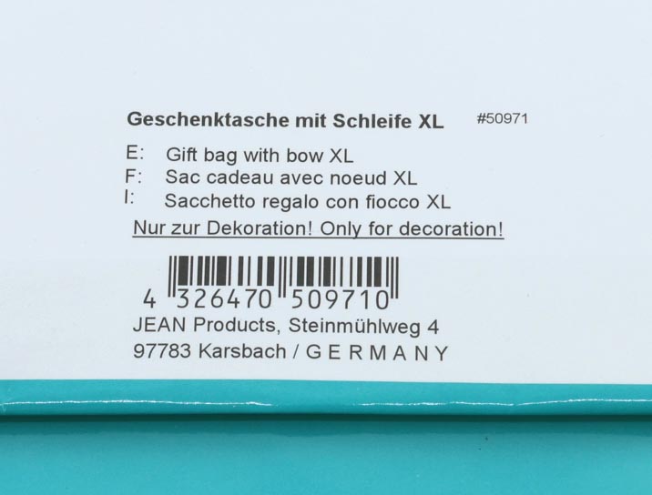 Geschenktasche wunderschön glänz. Oberfläche, 25x8,5x34,5cm