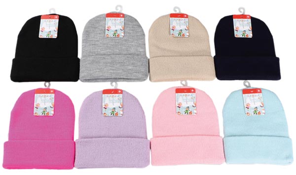 Winter Kinder Mütze 46gr 8 Fb. sort