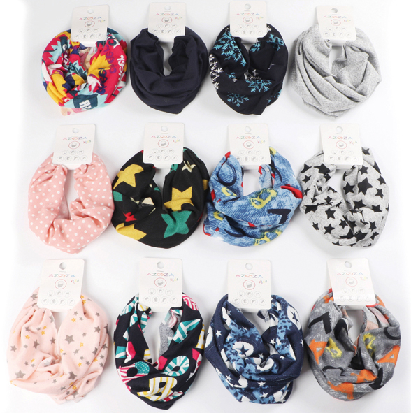 Foulard multifonctions motifs enfants 12x assorti