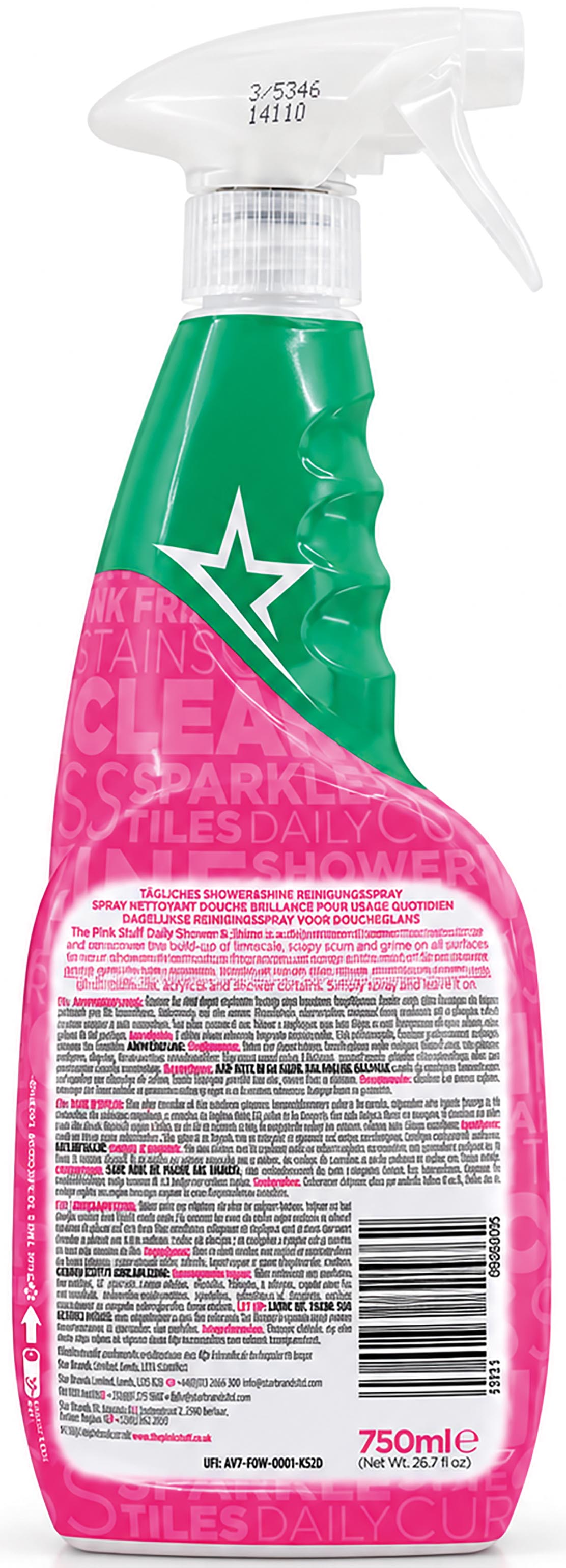 THE PINK STUFF daily shower shine 750ml