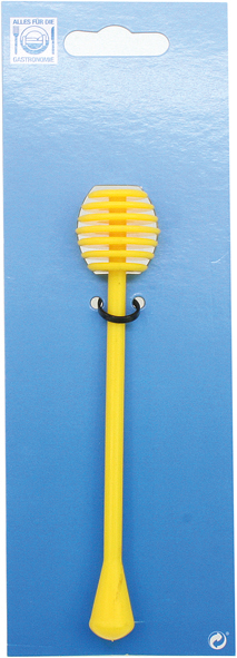 Honey Spoon on card 15cm, yellow