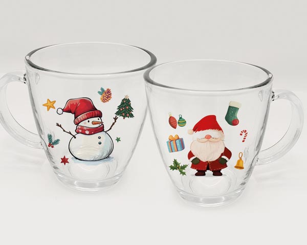Glas XL Weihnachtsbecher, 350ml
