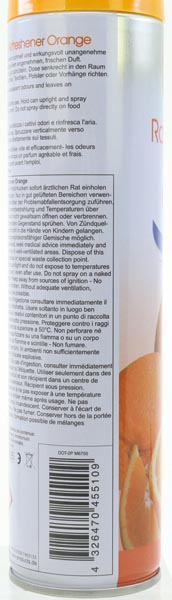Air Freshener CLEAN 300ml Orange