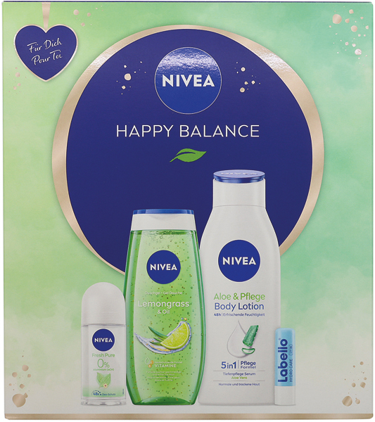 Nivea GP 'Happy Balance' Shower 250ml+Labello