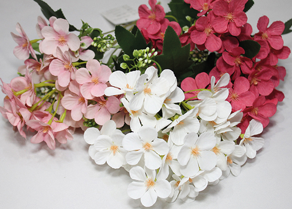 Bouquet d'hortensias avec 5 branches et environ 30 têtes, 33