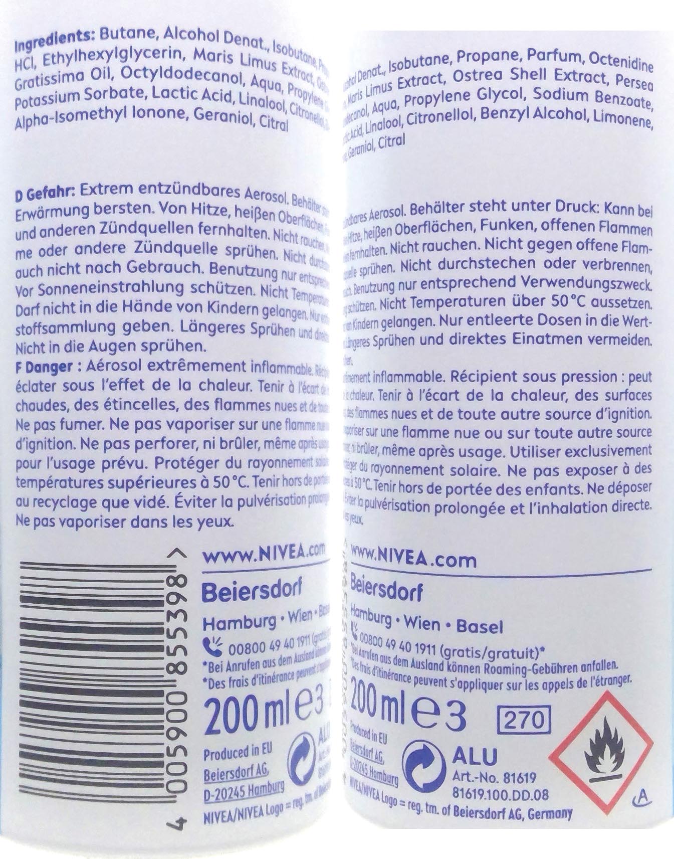 Nivea Deospray 200ml Fresh Natural