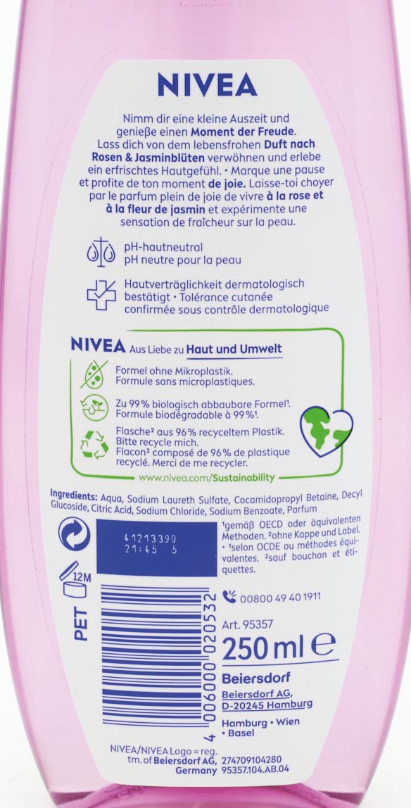 Douche Nivea 250ml Joy of Life