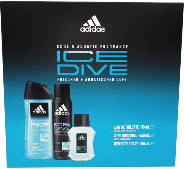 Adidas GP EdT 100ml + Deo 150ml + Dusch 250ml Ice