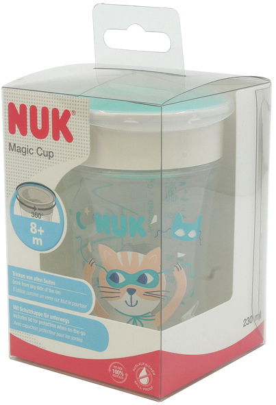 NUK Magic Cup 230ml 4 Motive sortiert 12x7,5cm