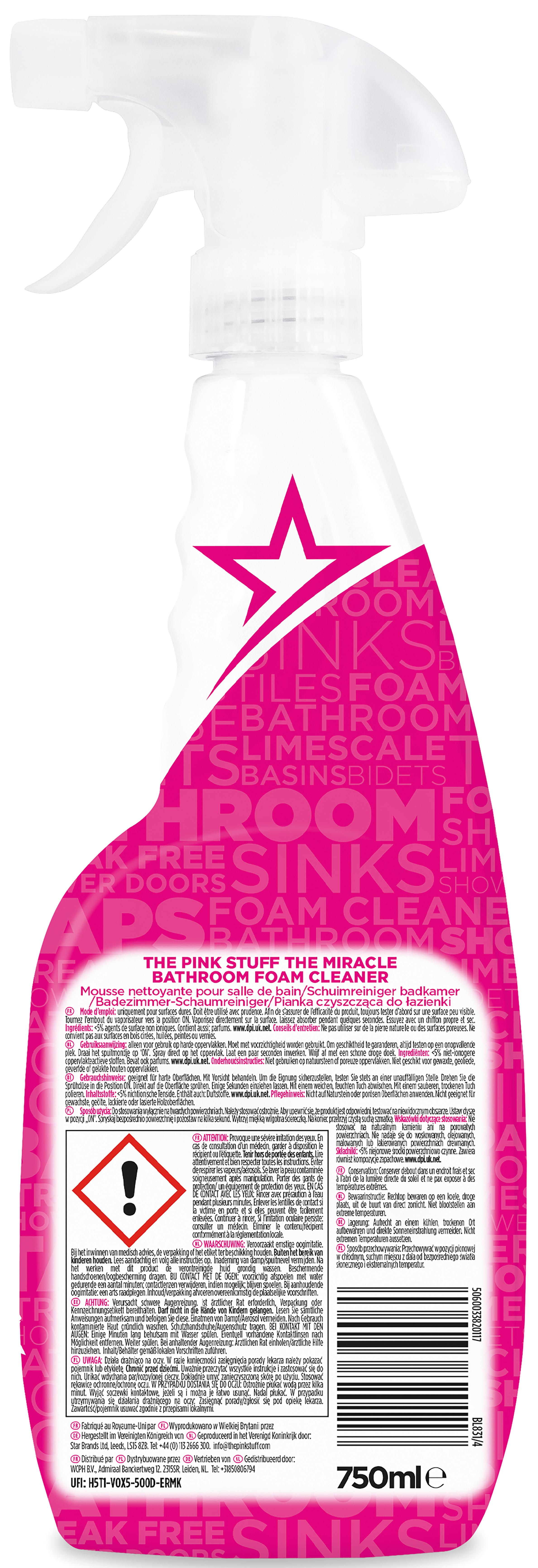 THE PINK STUFF Badreiniger Spray 750ml