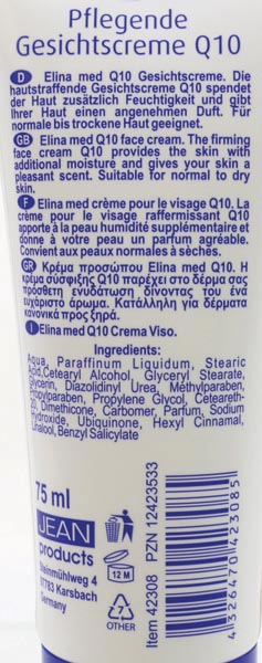 Creme Elina 75ml Gesichtscreme Q10 in Tube
