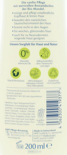 Hipp Babysanft Baby shampoo 200ml
