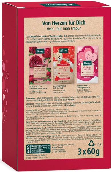 Kneipp Gift Pack From Heart FOR YOU Bath Crystals