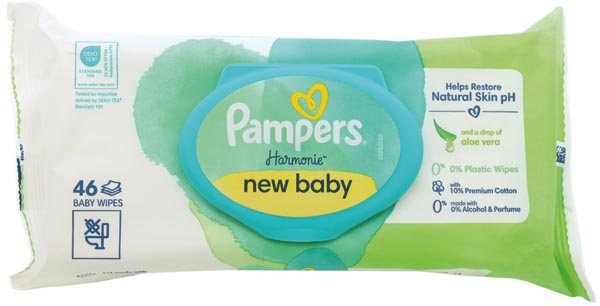 Pampers wet wipes Harmonie New Baby 24x46