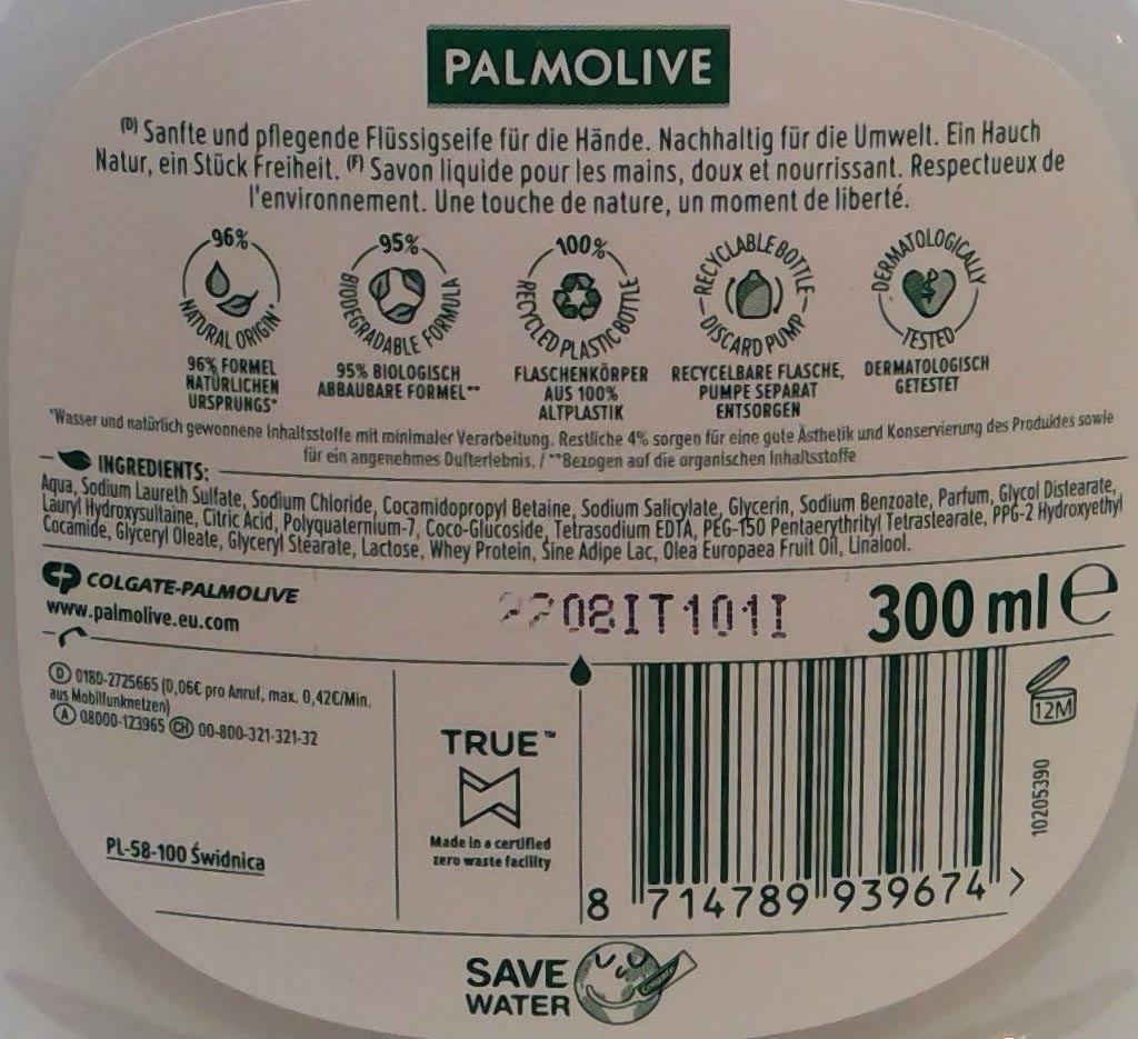 Palmolive Liquid Soap 300ml Olive Milk