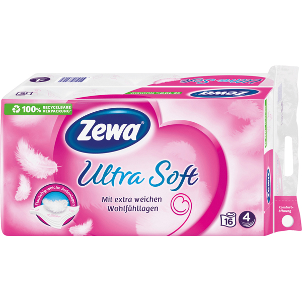 Zewa toilet paper Ultra Soft 4-ply 8X150