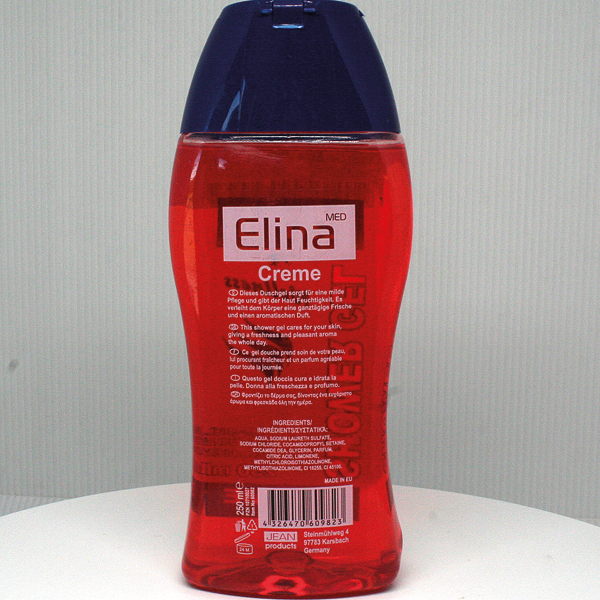 Dusch Gel Elina Wellness 250ml Creme