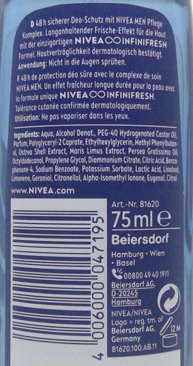 Nivea Deodorant Spray 75 ml Fresh for Men