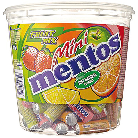 Food Mentos Mini Chewing dragees fruit