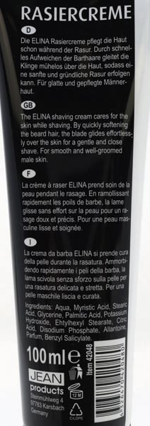Shaving Cream Elina 100ml Classic for Men