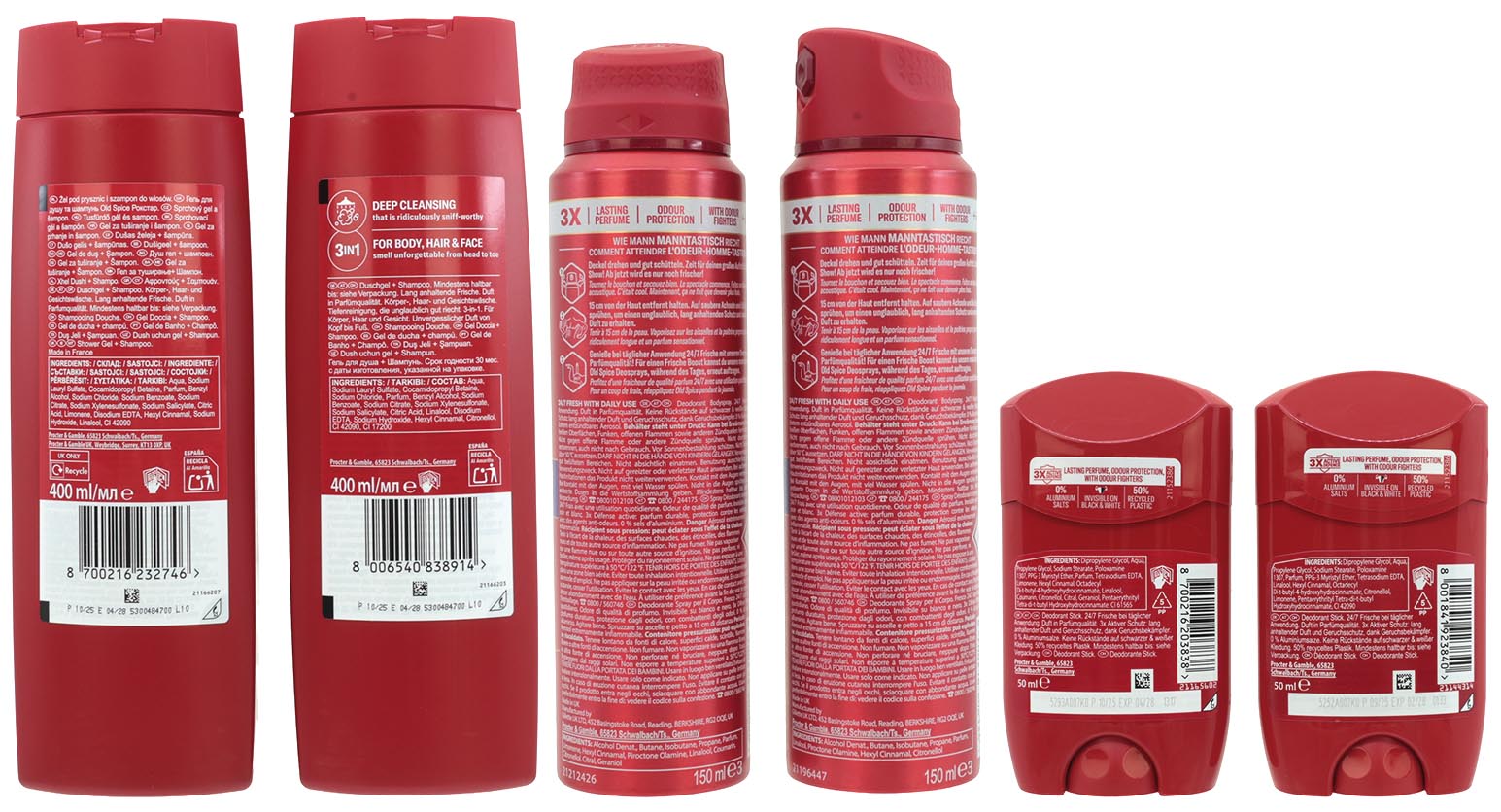 Old Spice 38pcs mixed Display