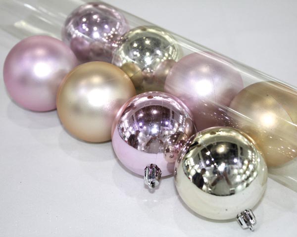 Christbaumkugeln 4er Set! In Trendfarben je 6cm