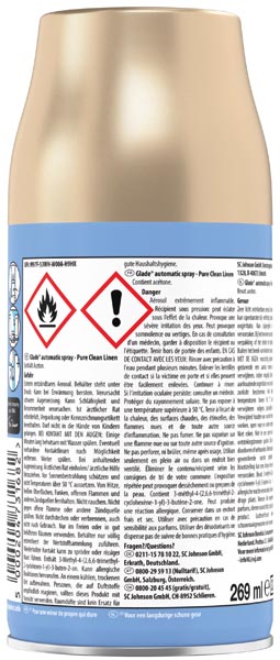 Glade Automatic Spray NF 269ml Pure Clean Linen