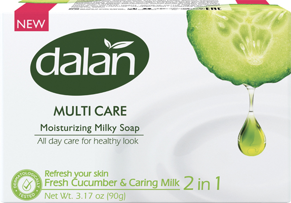 Soap DALAN 90g Multi Care Cucumber & Milk